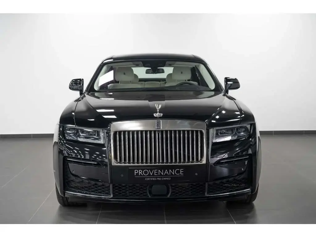 Full vehicle details of 2023 Rolls-Royce Ghost Ghost Diamond Black Grace  White Open Pore - Blackwood available for sale at Rolls-Royce Motor Cars  Dubai Sheik Zayed Road