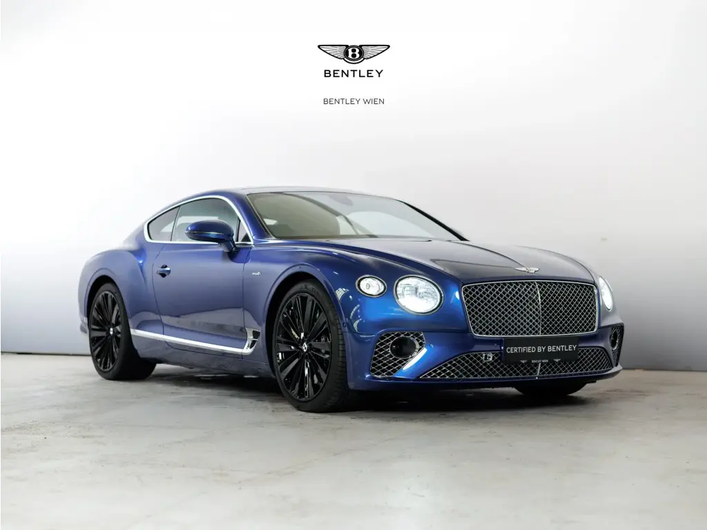 Pre-owned 2023 Bentley Continental GT Azure V8 Sequin Blue