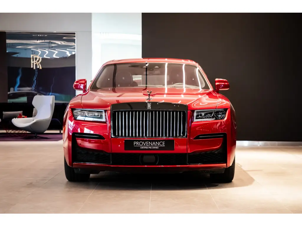 2024 Rolls-Royce Ghost Magma Red Black Phoenix Red available for