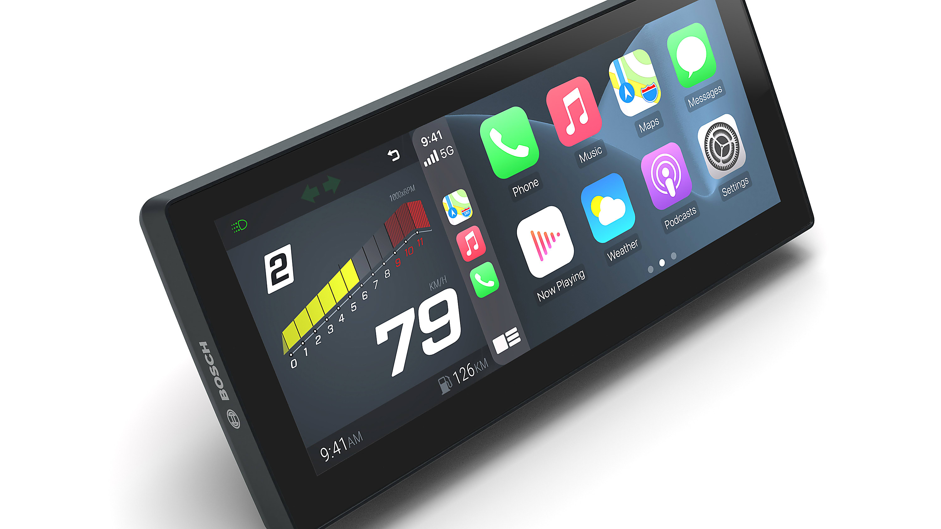 Ein 10,25-Zoll Display im Landscape-Format zählt zu den Bosch-Neuheiten, die auf der EICMA gezeigt wurden.