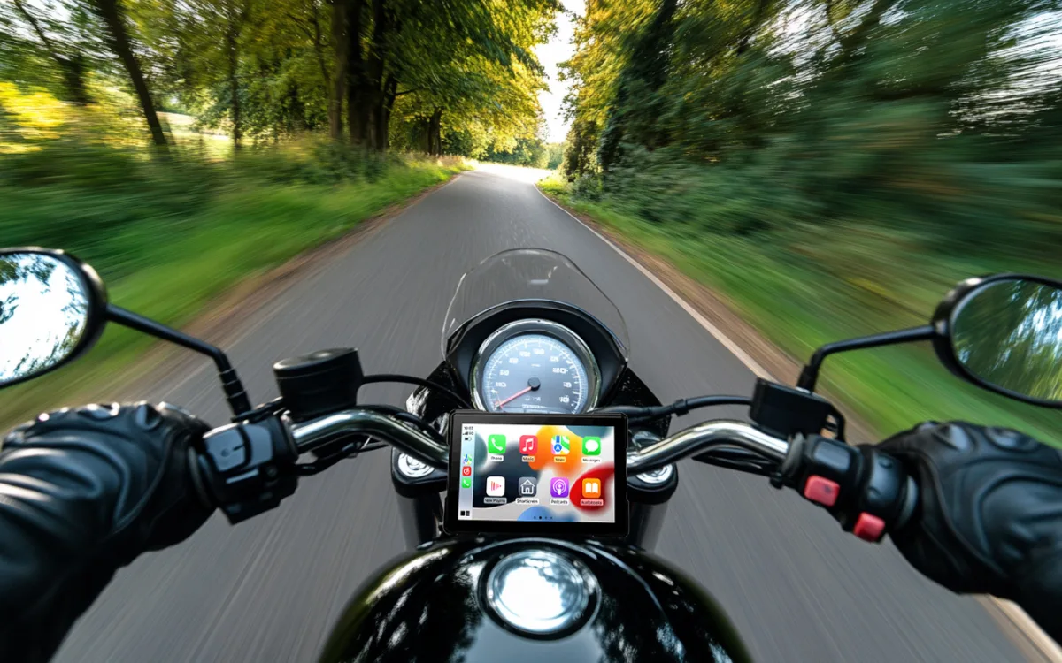 Eine Alternative zum klassischen Motorrad-Navi: Das Lescars-Gerät von Pearl.