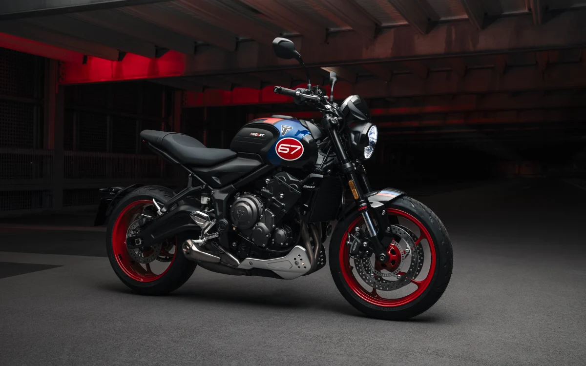 Charakterstarkes Bike: Die Sonderauflage der Trident 660 namens Trident Triplle Tribute Special Edition.