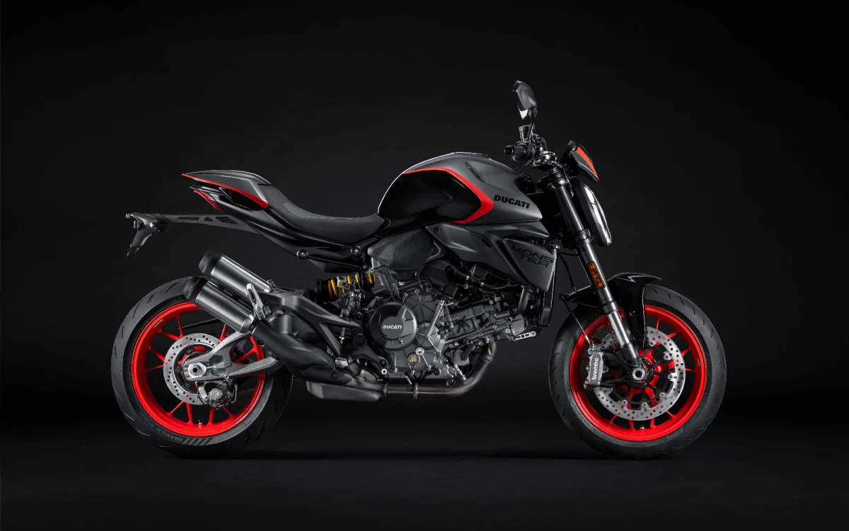 Seitenansicht der Ducati Monster 