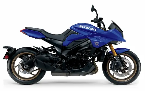 Die 2018 wiederbelebte Katana bekommt mit neuen Farben und Euro 5+ eine weitere Amtszeit im Suzuki-Programm.