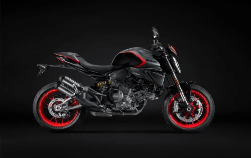 Seitenansicht der Ducati Monster 