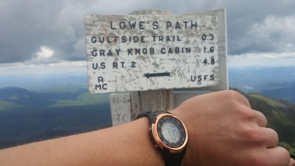 Rowan's Watch at the Summit Sign