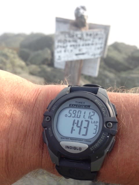 Doug's Watch at the Summit Sign