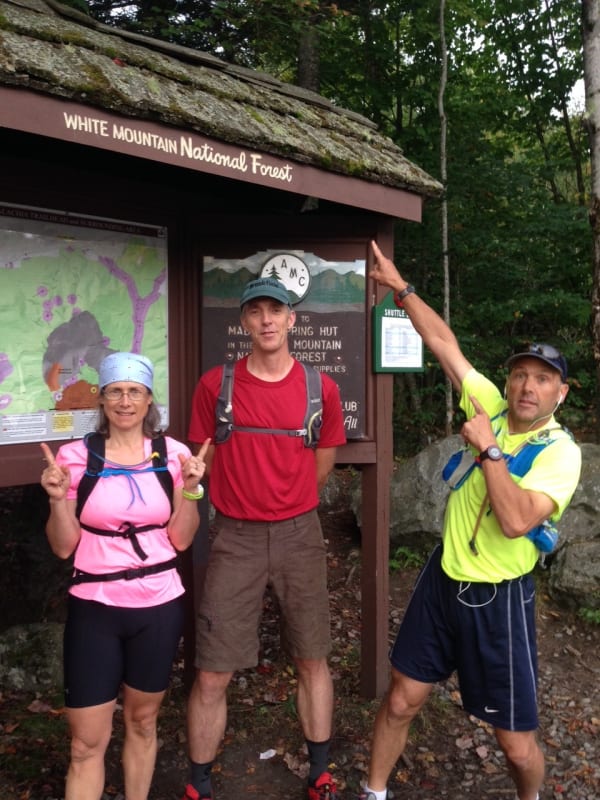 Doug, Laura, and Pete at the Appalachia Trailhead