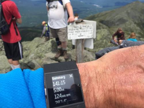 Mike's Watch at the Summit Sign