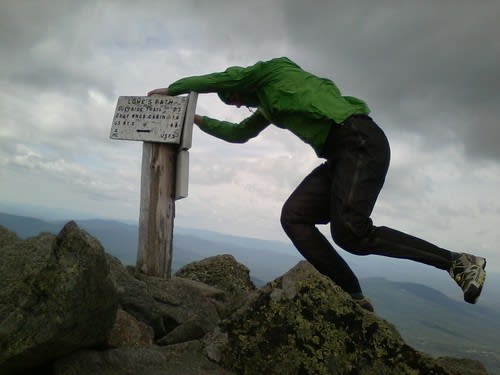 Lincoln Braving the Gusty Winds at the Summit