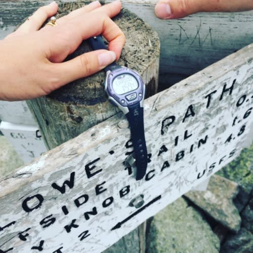 Caitlyn's Watch at the Summit Sign