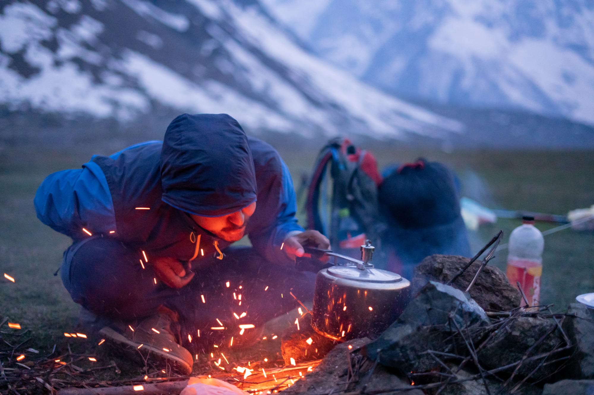 Outdoor Cooking at Kara lake