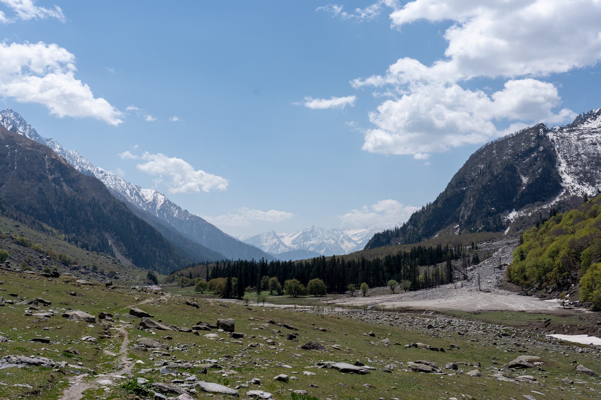 View of Bhaba valley at Mulling campsite