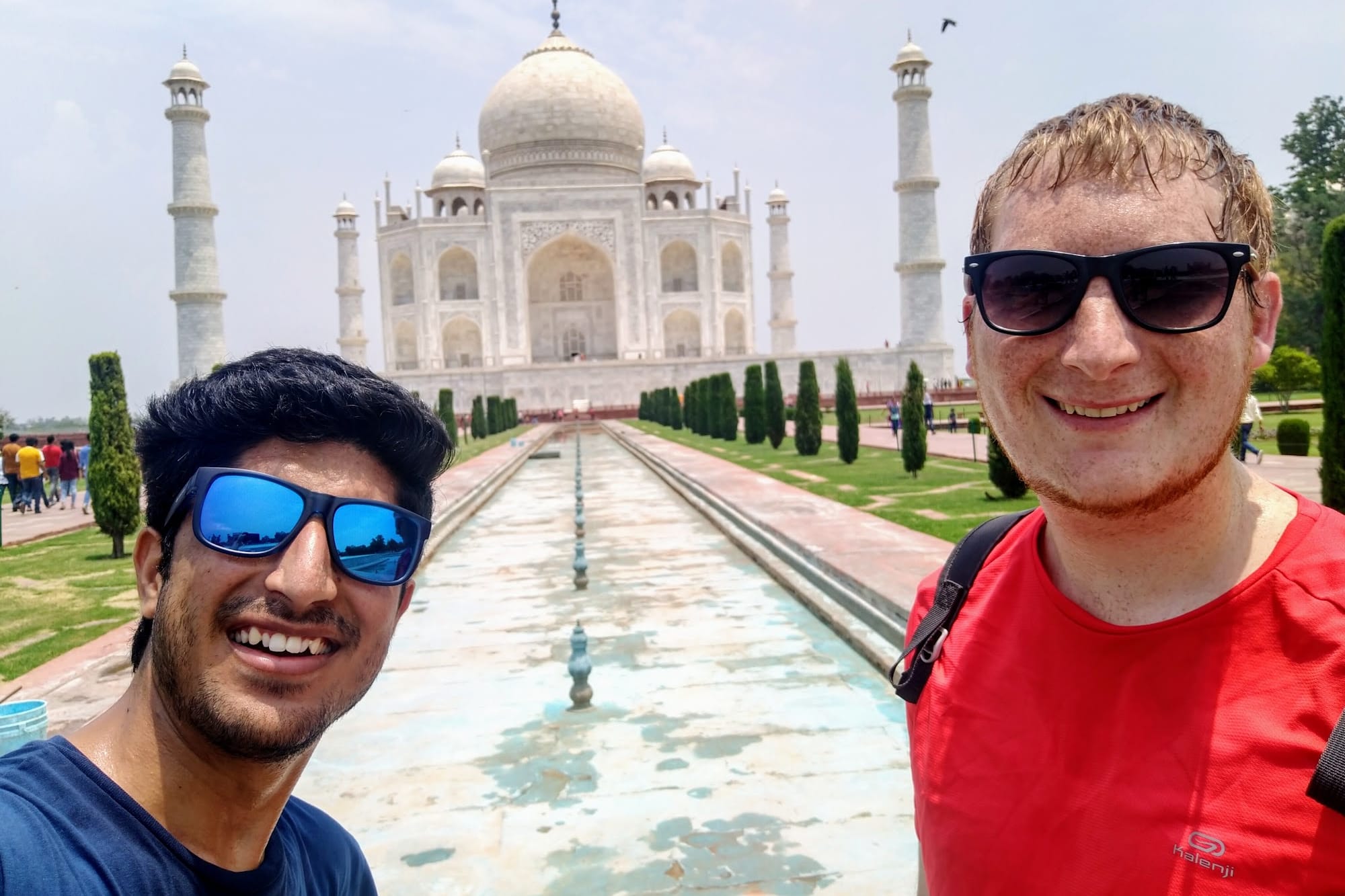 Selfie before a temple