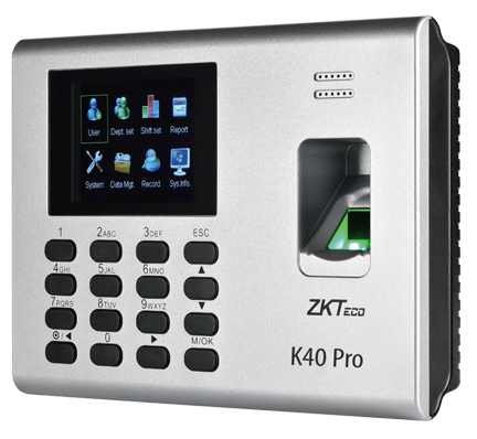 K40 Pro is a 2.8 inch TFT screen Time Attendance & Simple Acccess Control Terminal.