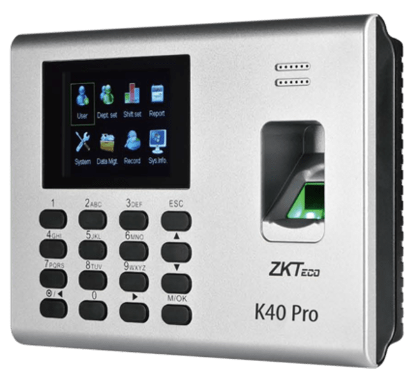 K40 Pro is a 2.8 inch TFT screen Time Attendance & Simple Acccess Control Terminal.