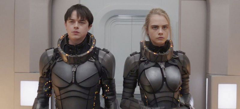 Dane DeHaan and Cara Delevigne in Valerian