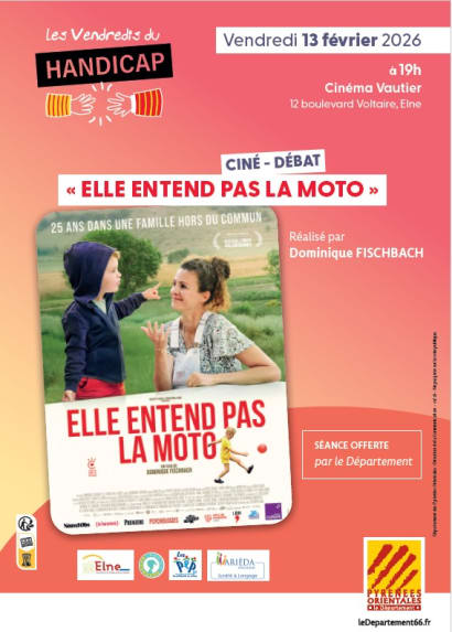 Ciné Débat : ELLE ENTEND PAS LA MOTO vendredi 13 février à 19h au cinéma Vautier à Elne Ciné Débat : ELLE ENTEND PAS LA MOTO vendredi 13 février à 19h au cinéma Vautier à Elne