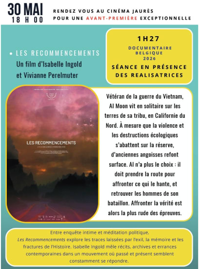 Rencontres de Cinémaginaire : Les recommencements en avant-première samedi 30 mai au Cinéma Jaurès à Argelès sur Mer à 18h