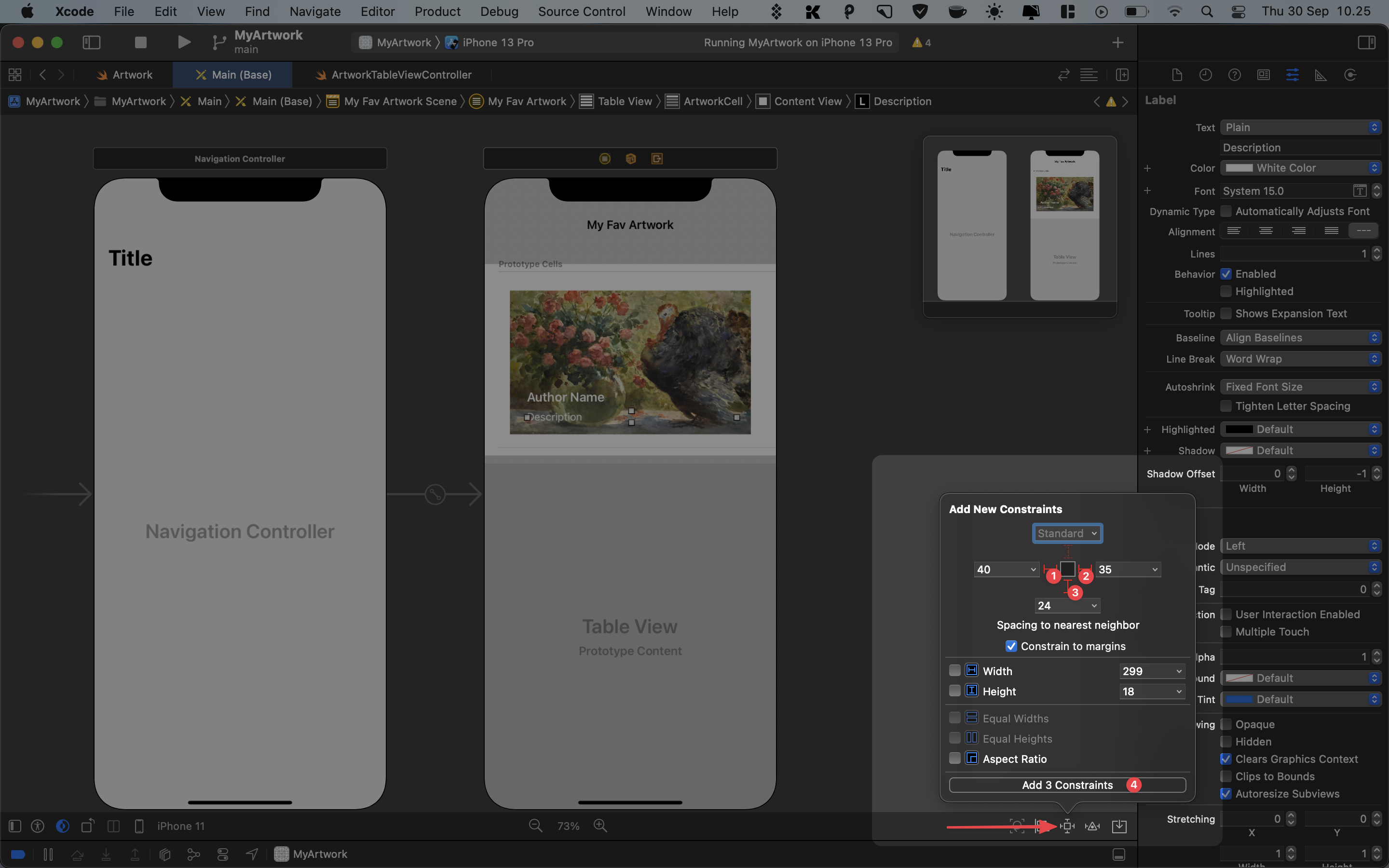 Auto layout