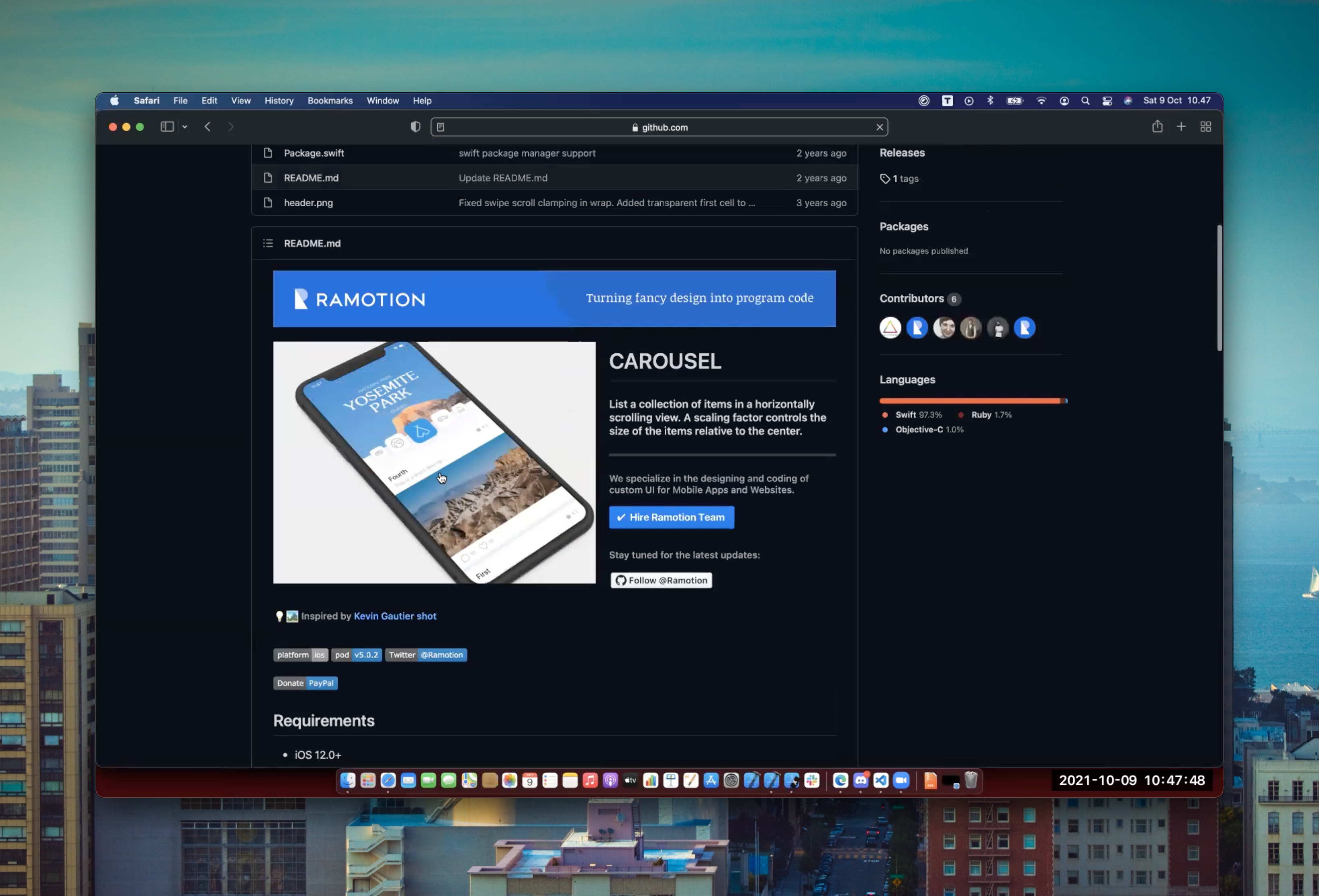Carousel custom UICollectionView