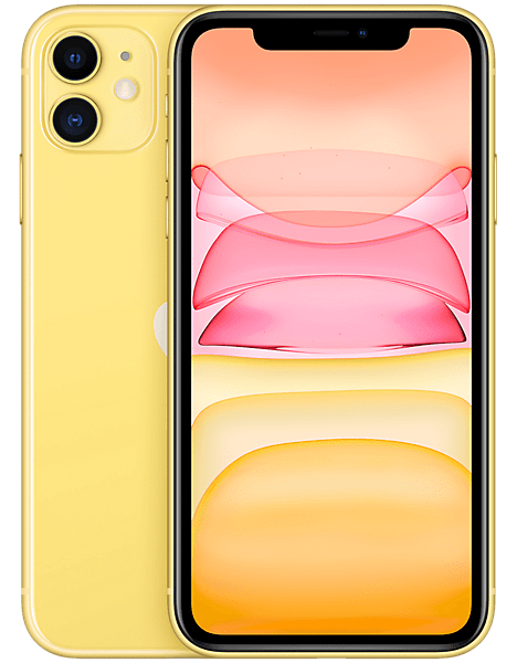 Apple iPhone 11 Yellow Front View