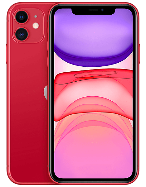  Apple iPhone 11 Red Front View 