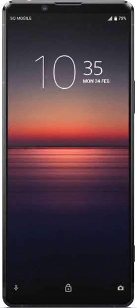 Sony Xperia 1 II Black Front View