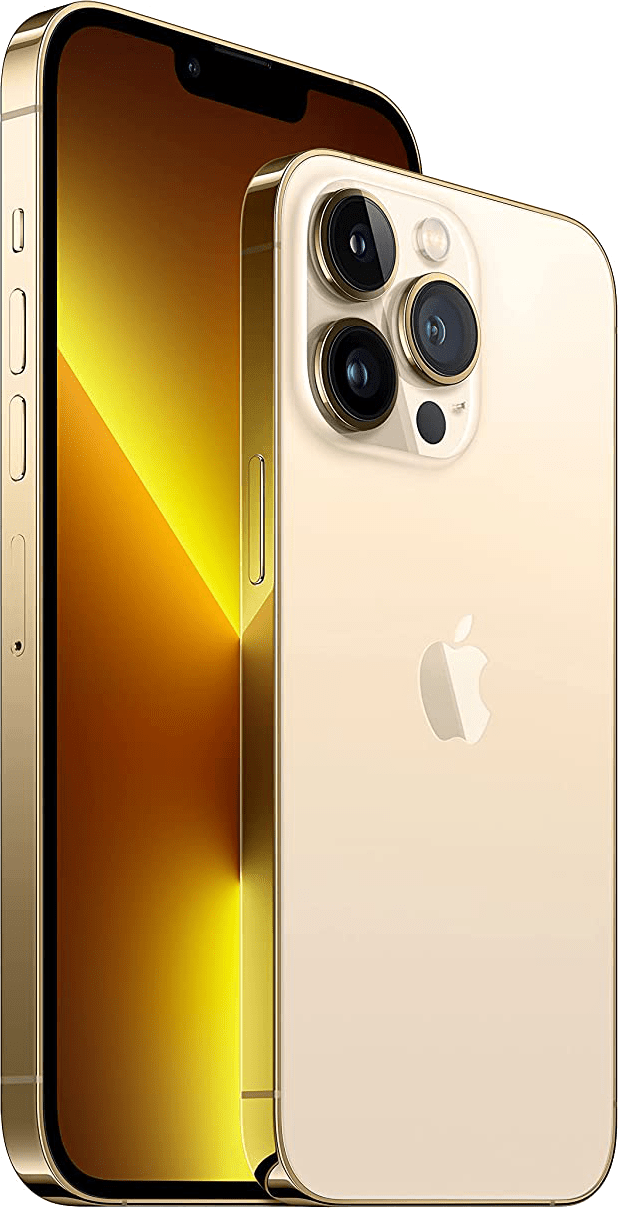  Apple iPhone 13 Pro Gold Side View 