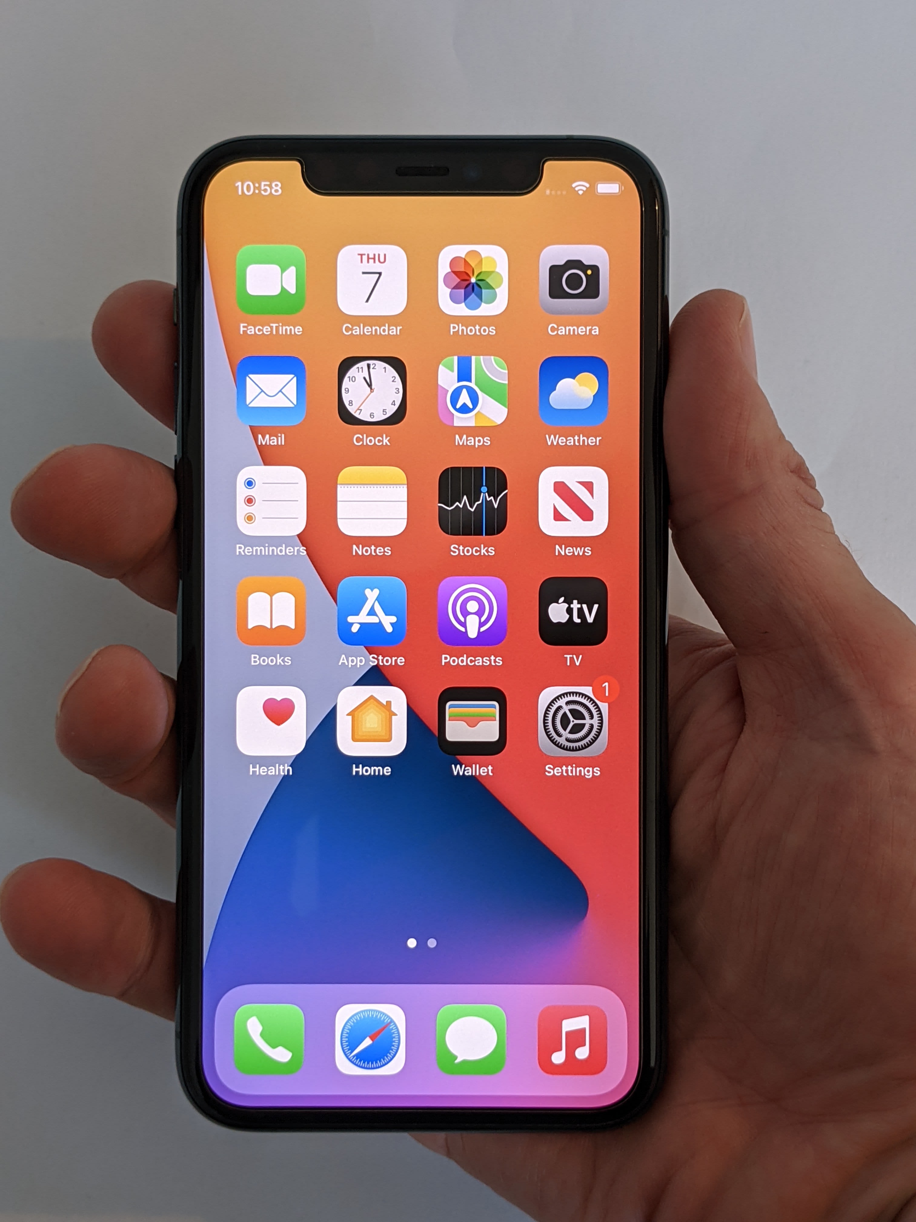 Apple iPhone 11 Pro in a hand image