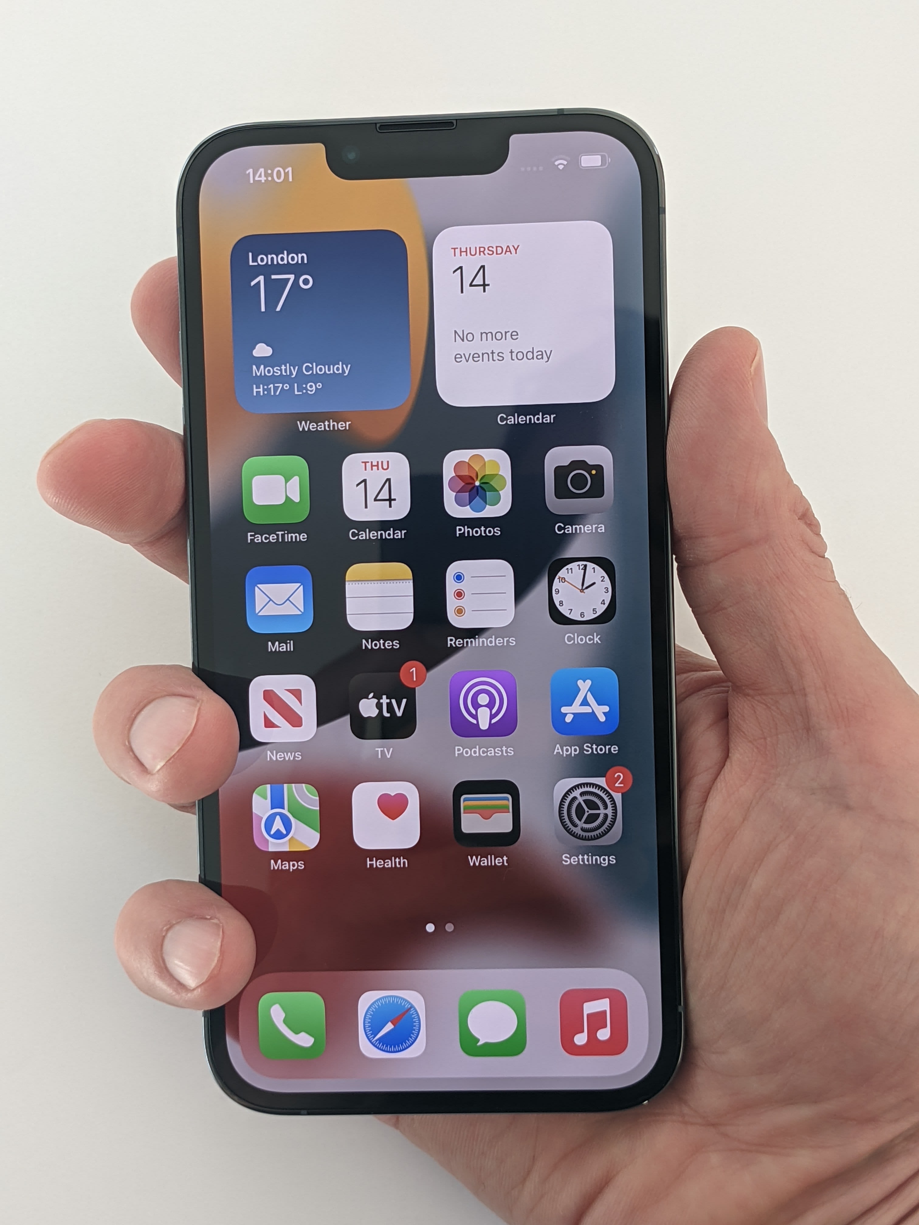 Apple iPhone 13 Pro in a hand image