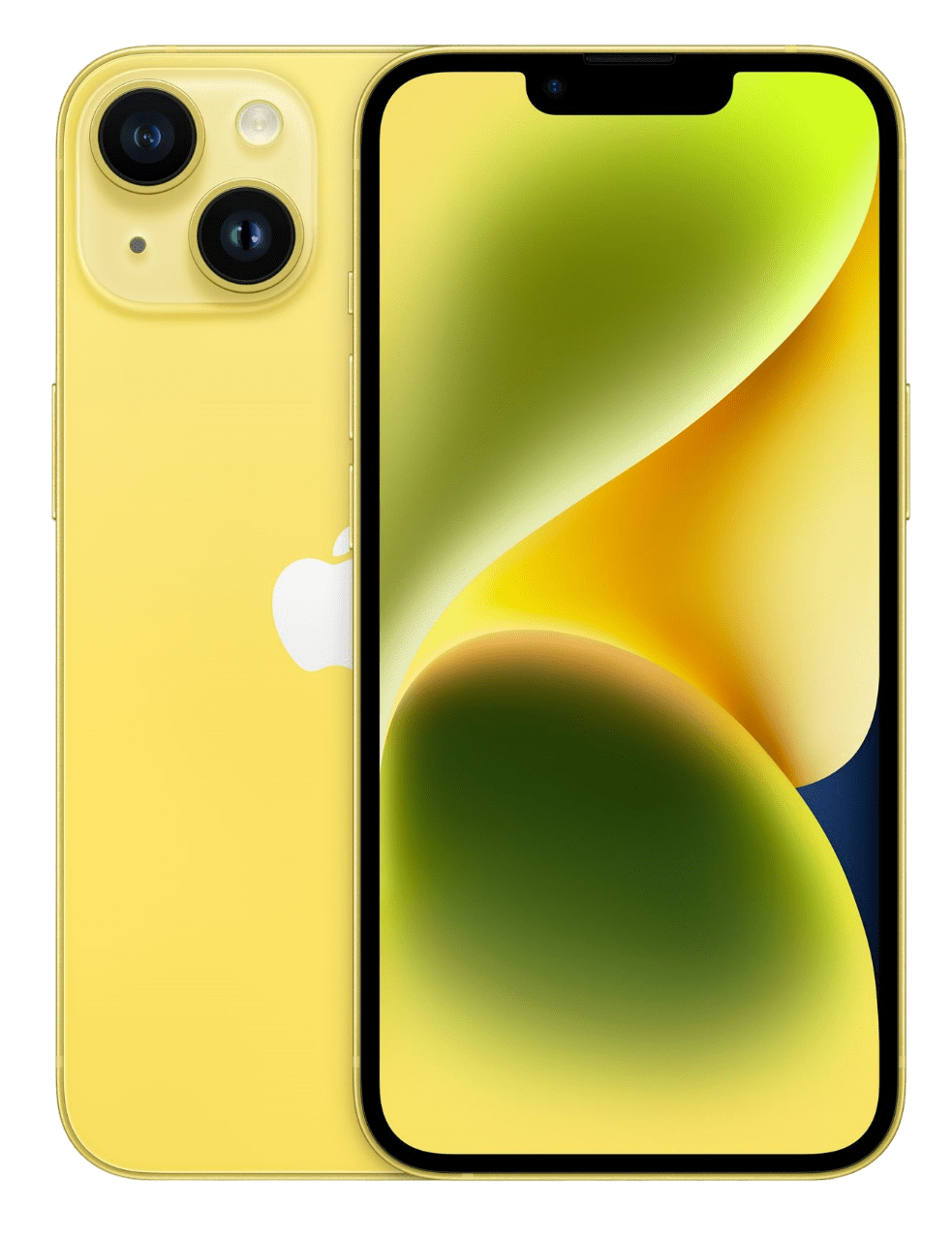  apple iphone 14 plus yellow front 