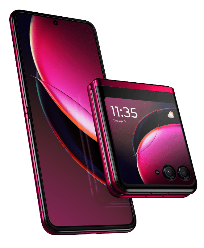 Moto Razr 40 Ultra magenta  front