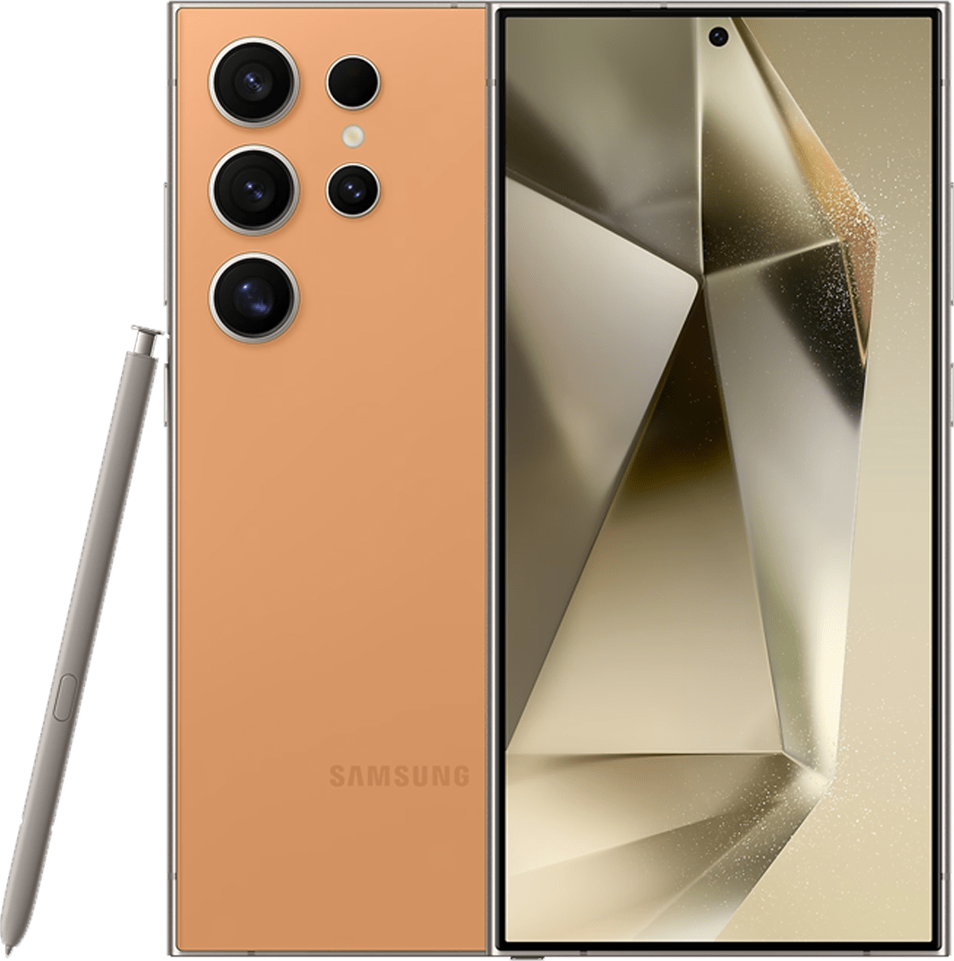 Samsung Galaxy S24 Ultra titanium orange front