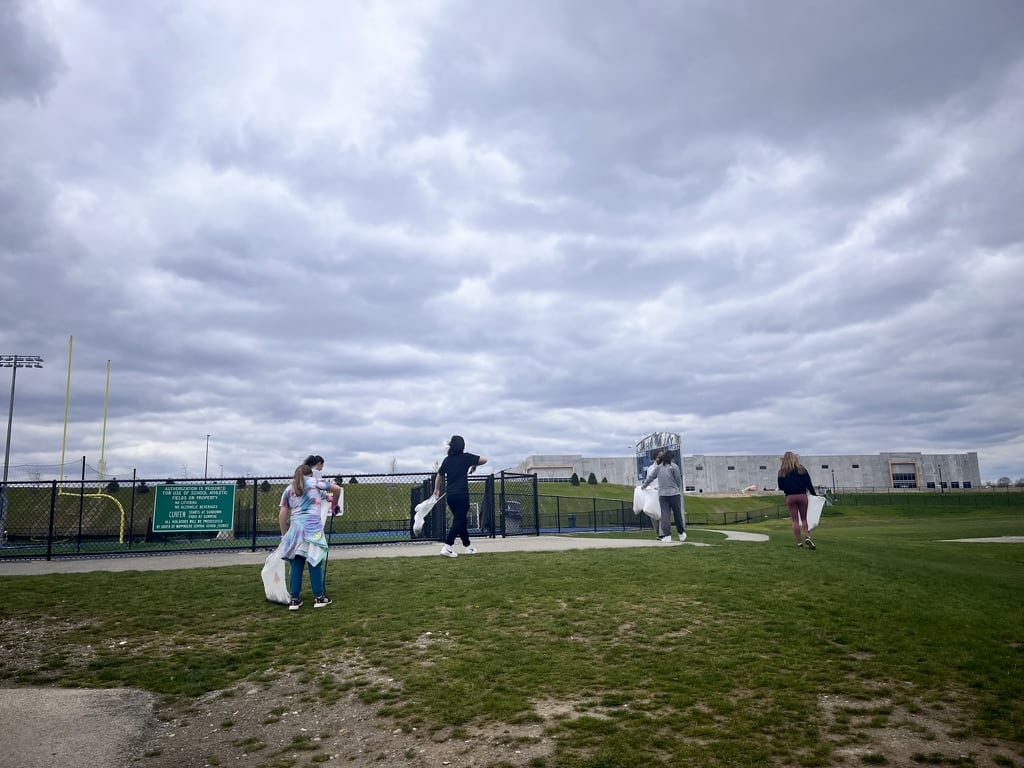 A local high school cleanup event