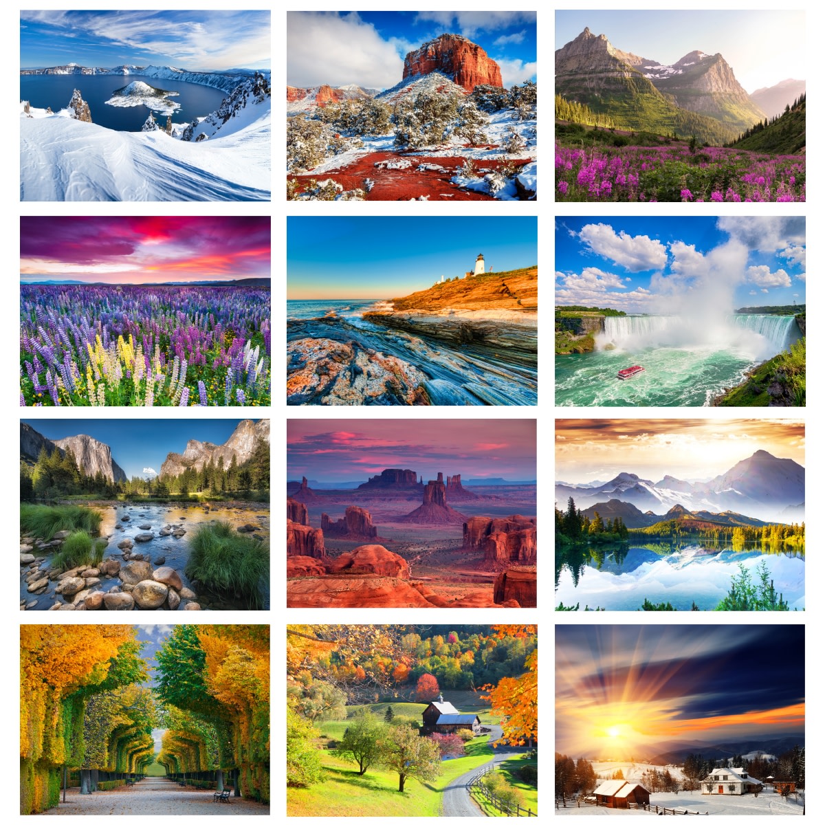 Trusted Choice ® Scenic Wall Calendar Mines Press