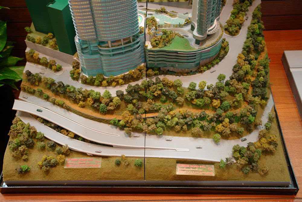 香港跑馬地曉廬（約1998至2003年）建築模型照片，顯示大樓外觀 ([2000年代]，2013年9月4日數碼化) - 劉榮廣伍振民建築師 ...