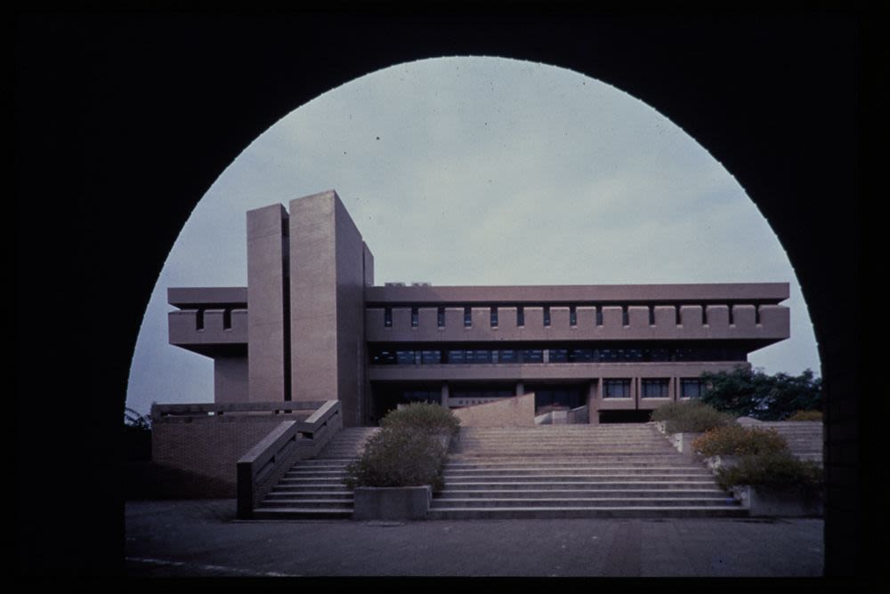 Slides, plans and elevations, Chang Ching Yu Memorial Library (1983 ...