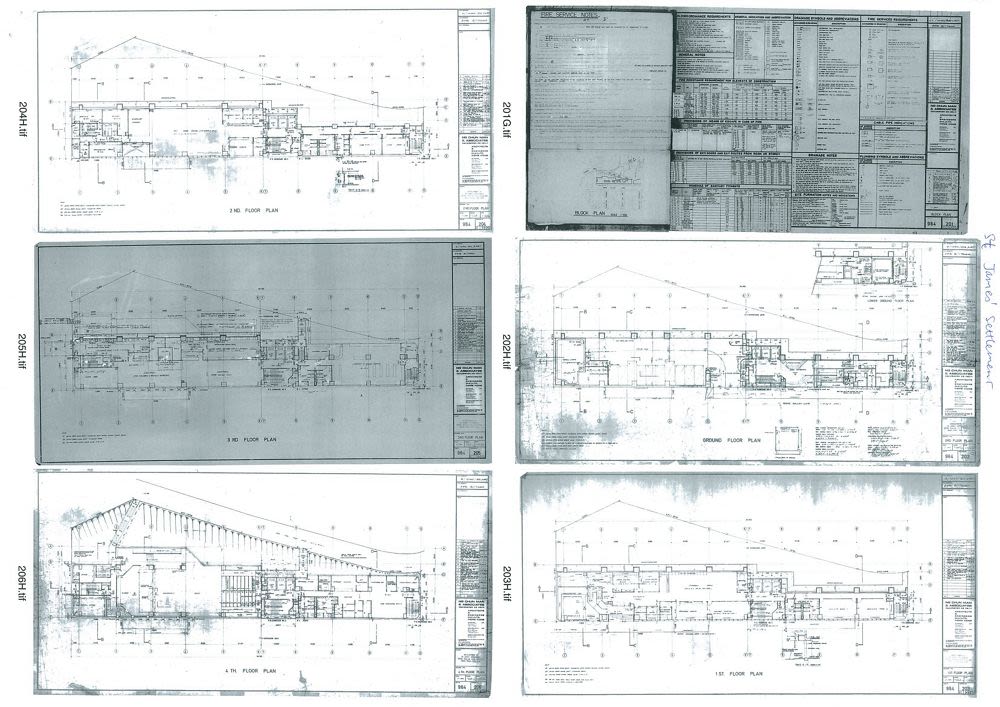 Drawings, St. James’ Settlement building (circa 1984–1987), Wan Chai ...