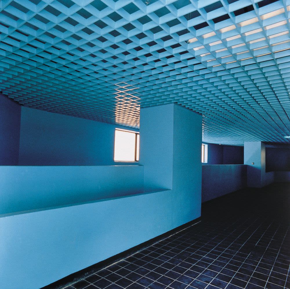 香港鰂魚涌康山發展項目（1980至約1987年）內部照片，顯示某大樓天花板結構細節 ([約1987年]，[2000年代]數碼化) - 劉榮廣伍 ...