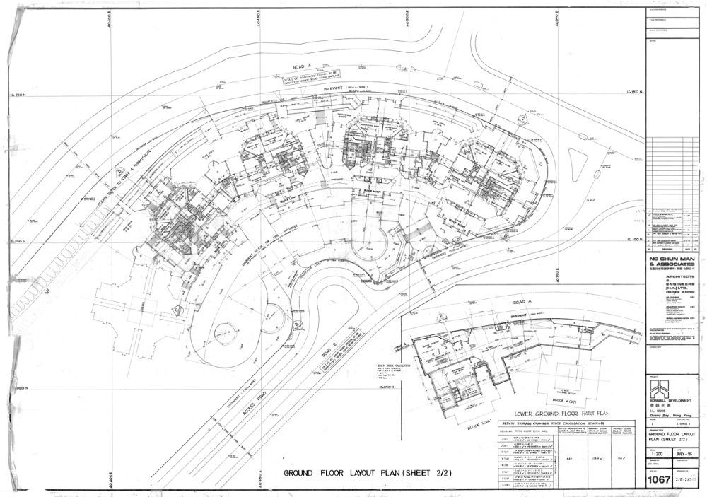 Ground floor plan (sheet 2/2), Kornhill Blocks K(23) & (24), L(25