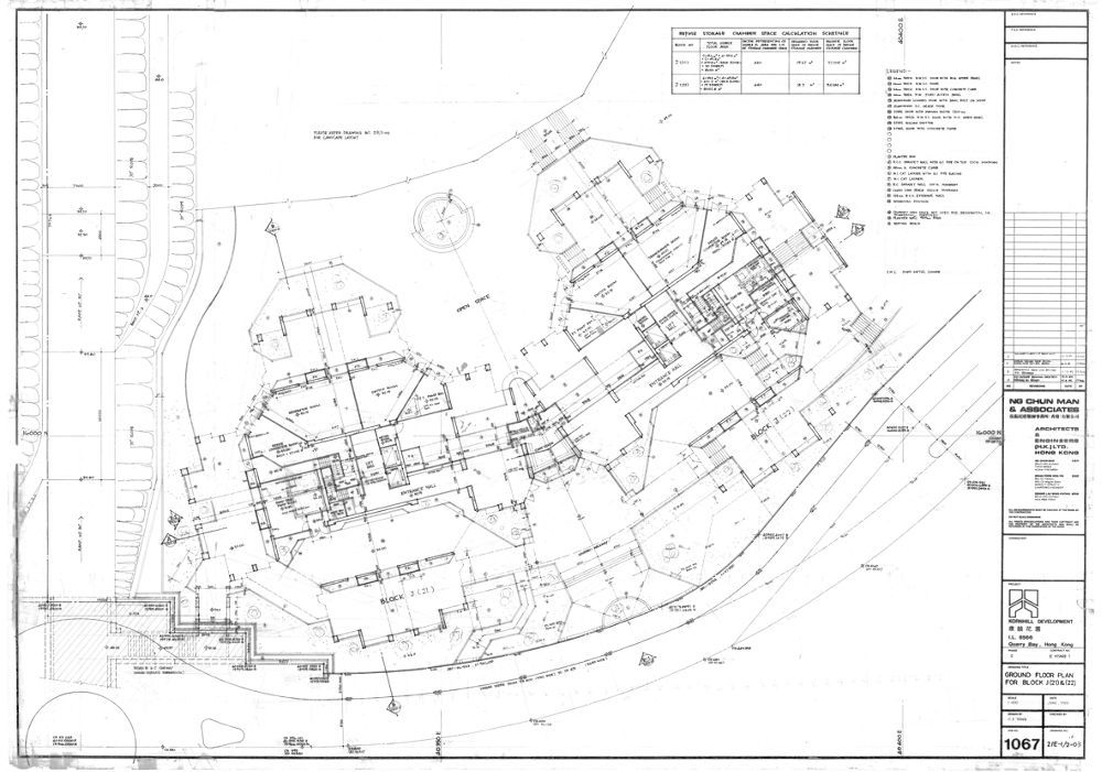 Ground floor plan, Kornhill Blocks J(21) & (22), Kornhill Development ...