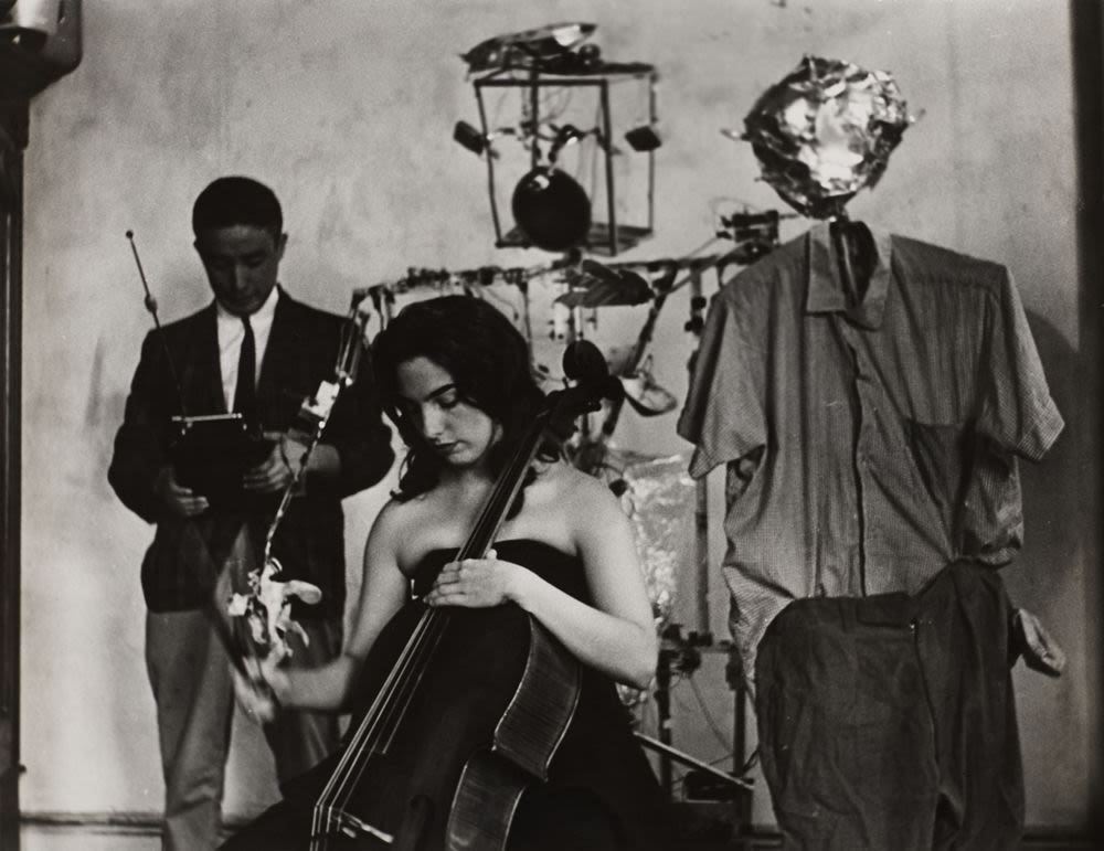 Photograph, Nam June Paik and Charlotte Moorman with Robot K