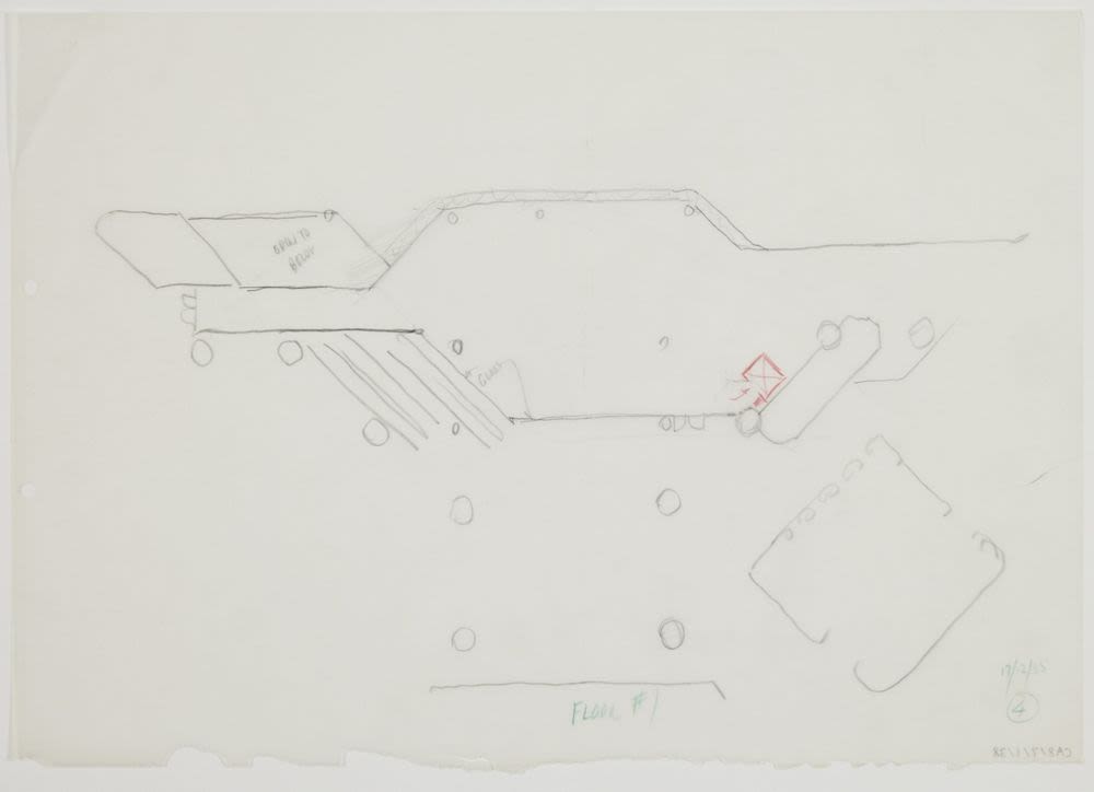 Sketch, layout plan, modification to level one, Bond Centre (now Lippo ...