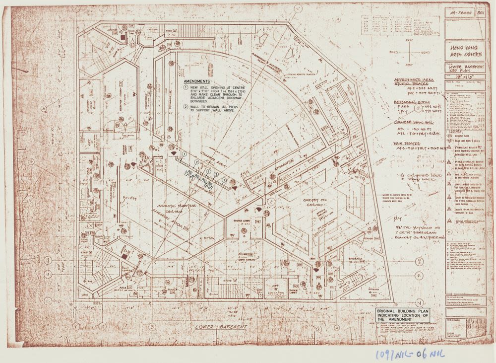 Lower basement floor plan, Hong Kong Arts Centre (1974–1976), Harbour ...