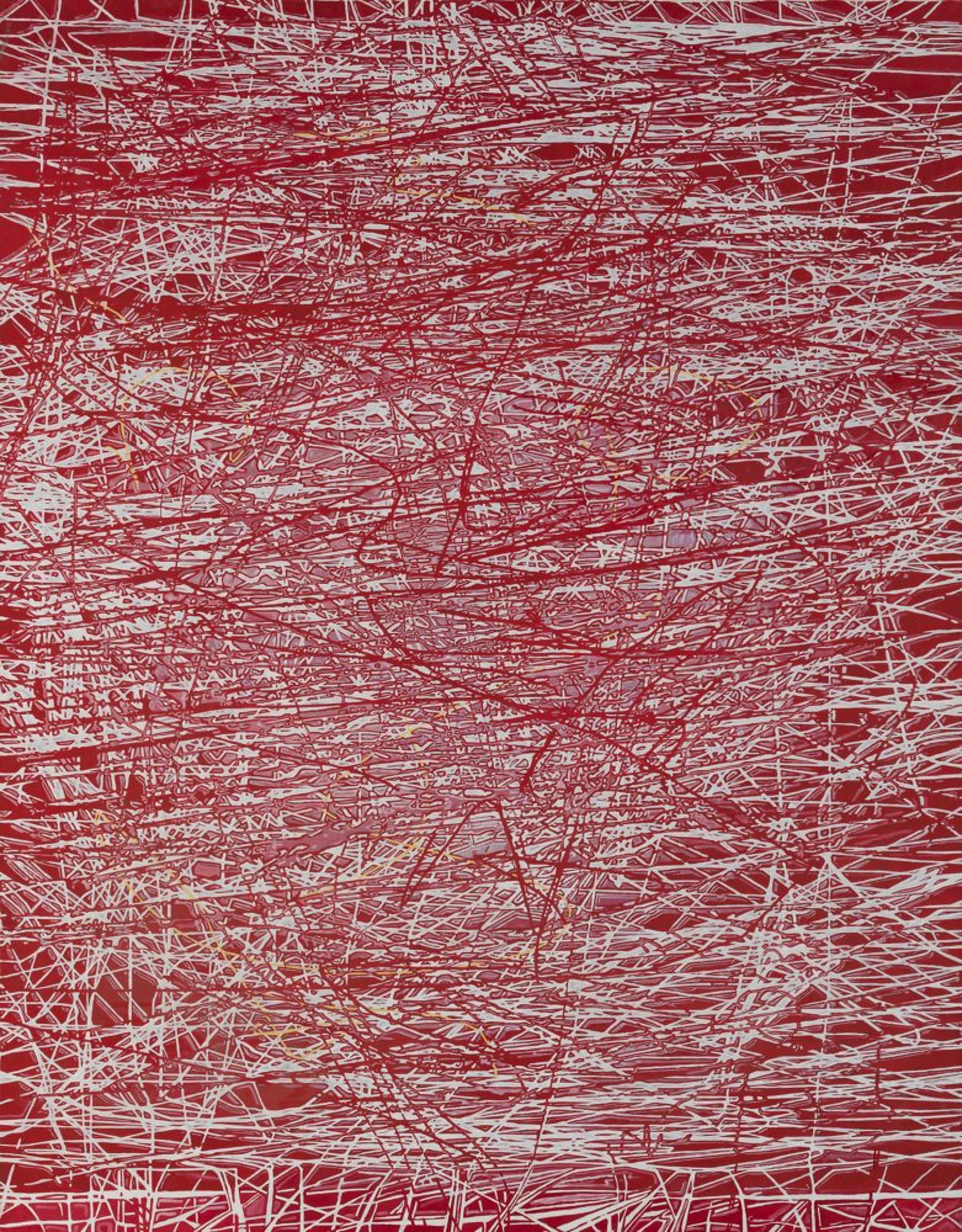 Rouge chinois 99 %, Xu Ruotao, 2005, huile sur toile