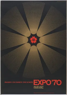 Poster, 'Progress and Harmony for Mankind', Expo '70, Osaka