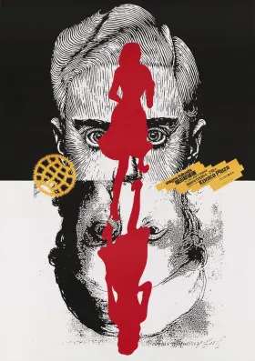 Poster, 'Shigeo Fukuda Exhibition' (1989), Konica Plaza, Tokyo