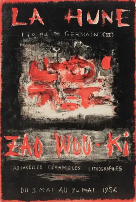 Poster, 'Zao Wou-Ki', Gallery La Hune, Paris, 1956 (1956) - Zao
