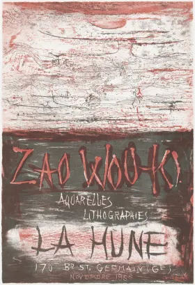 Poster, 'Zao Wou-Ki' exhibition, Gallery La Hune, Paris, November
